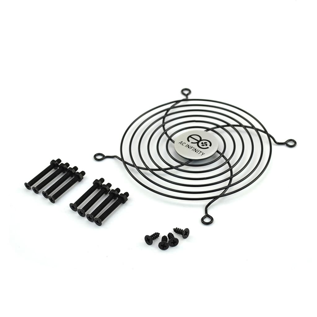 AC Infinity Cabinet Ventilation Grille Black, 6 Inch COMPLETE KIT
