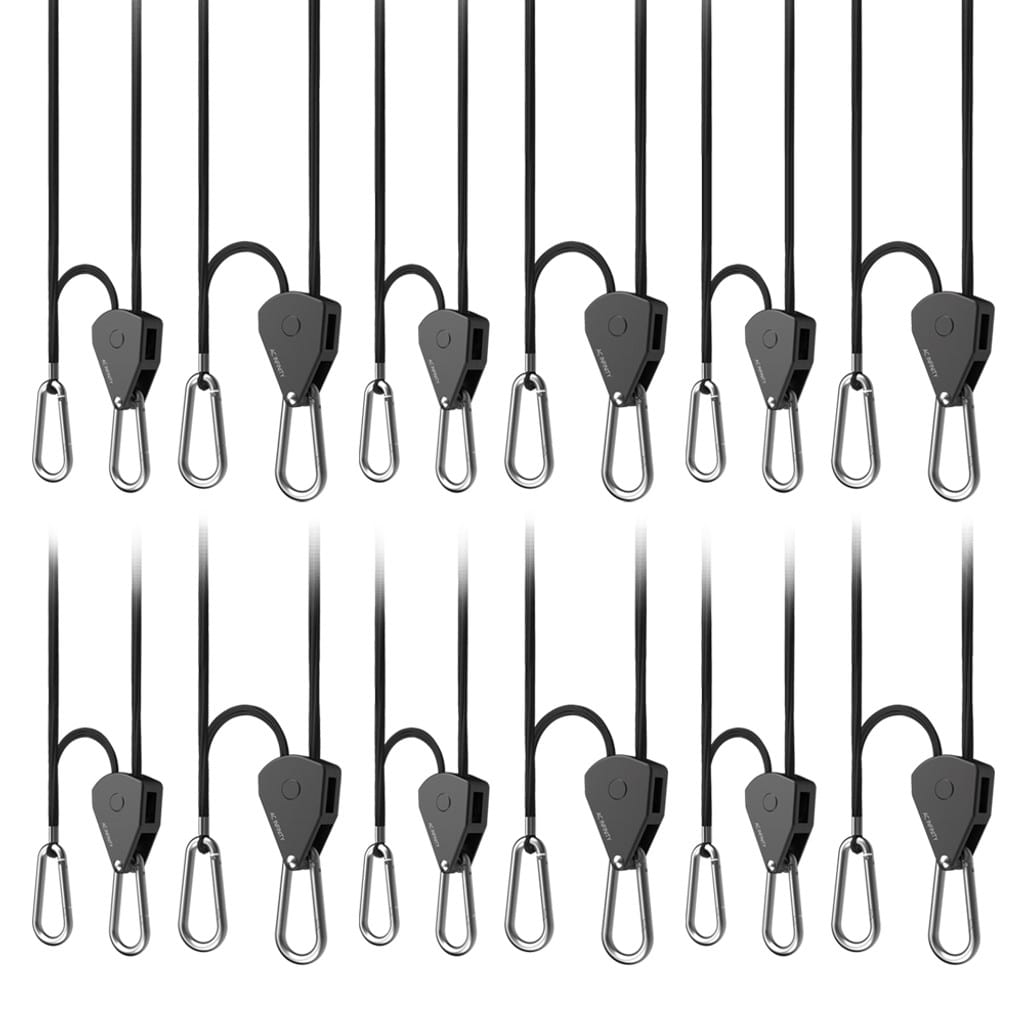 AC Infinity Heavy-Duty Adjustable Rope Clip Hanger, Six Pairs SAMPLE PHOTO