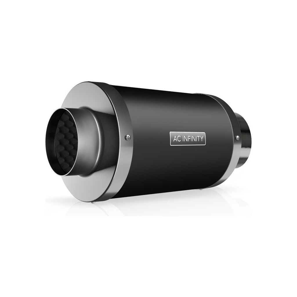 AC Infinity Inline Duct Silencer, 4-Inch SIDE VIEW