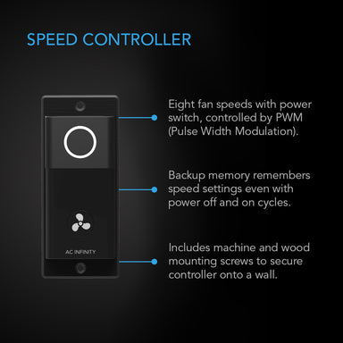 AC Infinity Rack Roof Fan Kit, Dual Cooling-Fans with Speed Controller DETAILS