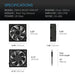 AC Infinity Rack Roof Fan Kit, Dual Cooling-Fans with Speed Controller SPECIFICATIONS