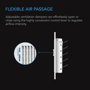 AC Infinity Register Ventilation Grille 4 x 10, White DETAILS