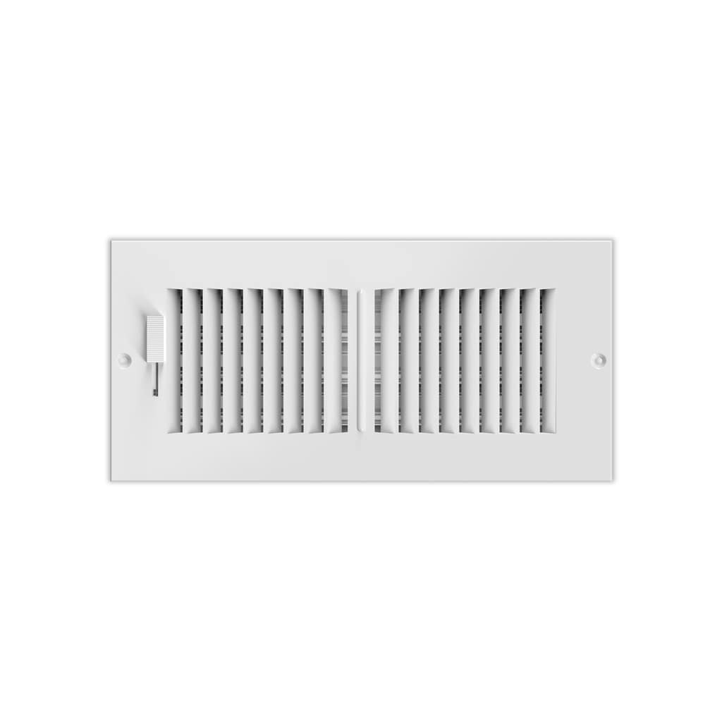 AC Infinity Register Ventilation Grille 4 x 10, White FRONT VIEW
