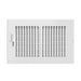 AC Infinity Register Ventilation Grille 6" x 10", White FRONT VIEW