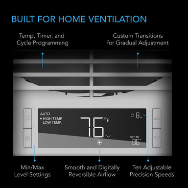 AC Infinity Room to Room Fan, Two-Way Airflow, Temperature Controller, 8-Inch DETAILS