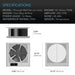 AC Infinity Room to Room Fan, Two-Way Airflow, Temperature Controller, 8-Inch SPECIFICATIONS