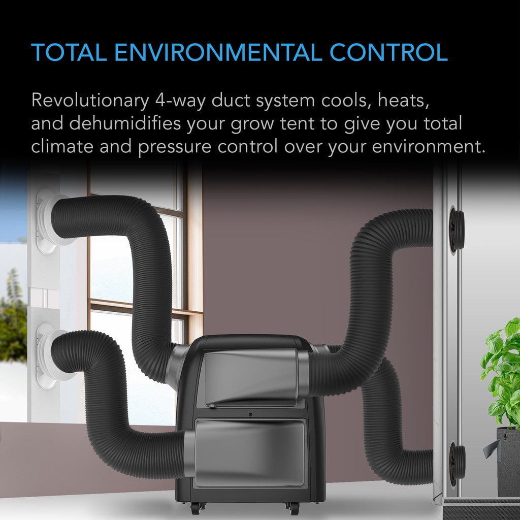 AC Infinity TERRAFORM 7, Multi-Functional Air Conditioner, with Heater, Dehumidifier, and Circulator, VPD Controller, 4-Way Ducting for Grow Tents, 8000 BTU DETAILS