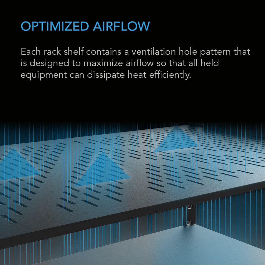 AC Infinity Vented Cantilever 1U Rack Shelf 10 DETAILS