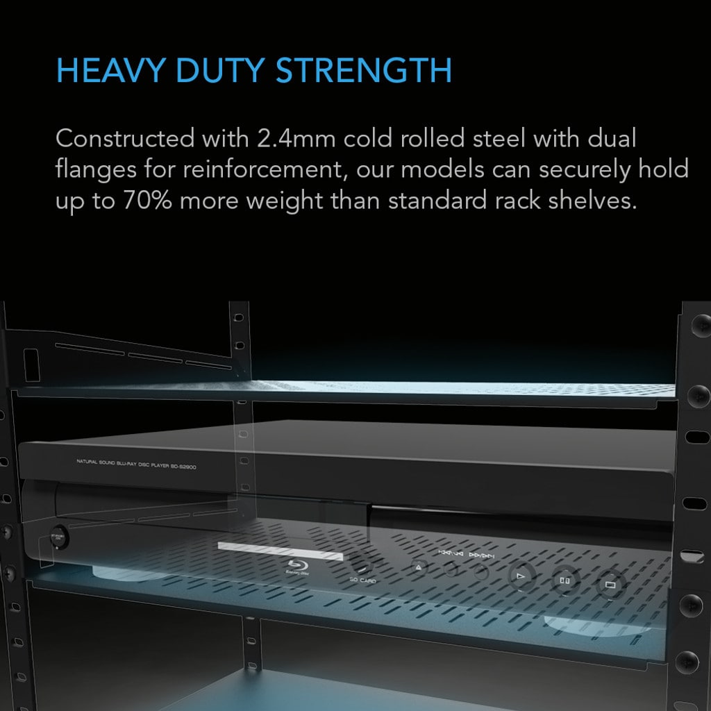 AC Infinity Vented Cantilever 1U Rack Shelf 14 DETAILS