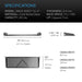 AC Infinity Vented Cantilever 1U Rack Shelf 6 SPECIFICATIONS