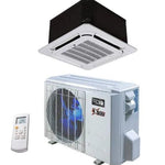 ACiQ 12,000 BTU 25 SEER Platinum Single Zone Ceiling Cassette Mini Split System w/ Extreme Heat ACIQ-12ZPL-HP230B