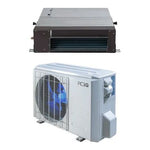 ACiQ 24,000 BTU 21 SEER Platinum Single Zone Concealed Duct Mini Split System w/ Max Heat ACIQ-24ZPL-HP230B