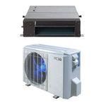 ACiQ 9,000 BTU 19 SEER Platinum Single Zone Concealed Duct Mini Split System w/ Max Heat ACIQ-09ZPL-HP230B / ACIQ-09CD-HH-MB