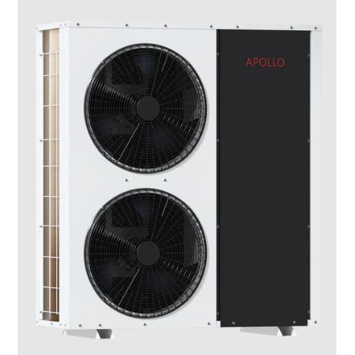 APOLLO Central Heat Pump - 60k btu / 5 ton - Air to Water - EVI Inverter DC technology FRONT VIEW