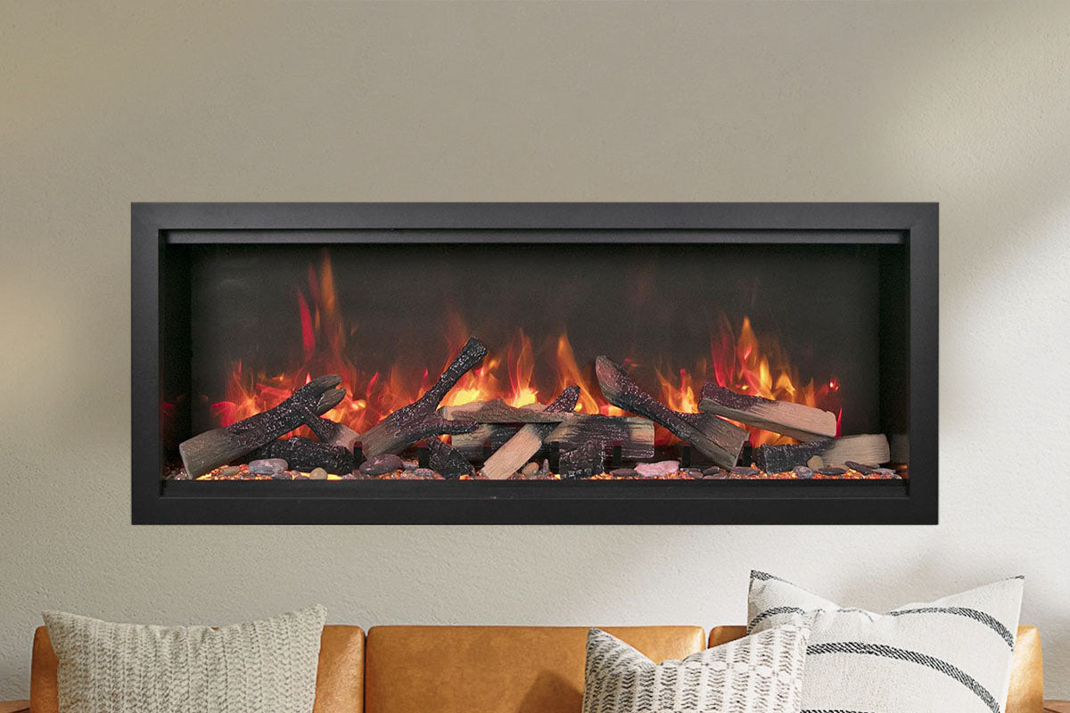 Amantii Symmetry Bespoke Extra Tall 50'' Smart Wall Mount / Recessed Electric Fireplace