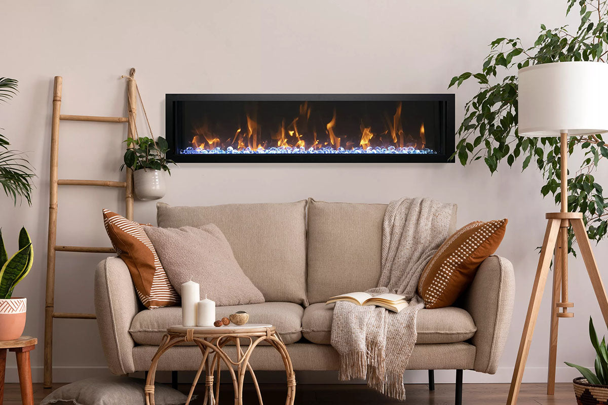 Amantii Panorama 88-inch Slim Built-in Indoor/Outdoor Linear Electric Fireplace