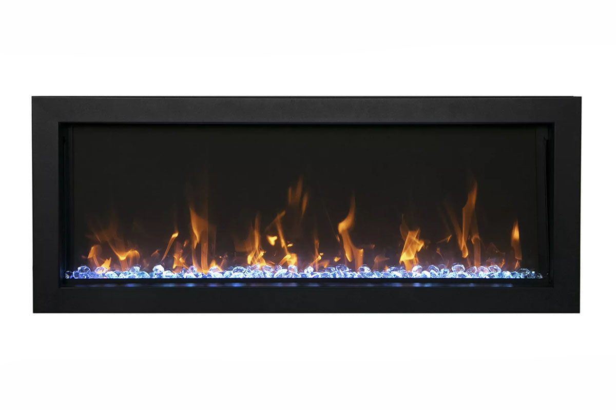 Amantii Panorama 30 inch Extra Slim Built-in Indoor/Outdoor Linear Electric Fireplace