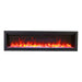 Amantii Symmetry Bespoke 34'' Wall Mount / Recessed Linear Indoor/Outdoor Electric Fireplace DESIGN OPTION