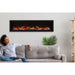 Amantii Symmetry Bespoke 34'' Wall Mount / Recessed Linear Indoor/Outdoor Electric Fireplace SAMPLE PHOTO