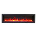 Amantii Symmetry Bespoke 34'' Wall Mount / Recessed Linear Indoor/Outdoor Electric Fireplace DESIGN OPTION