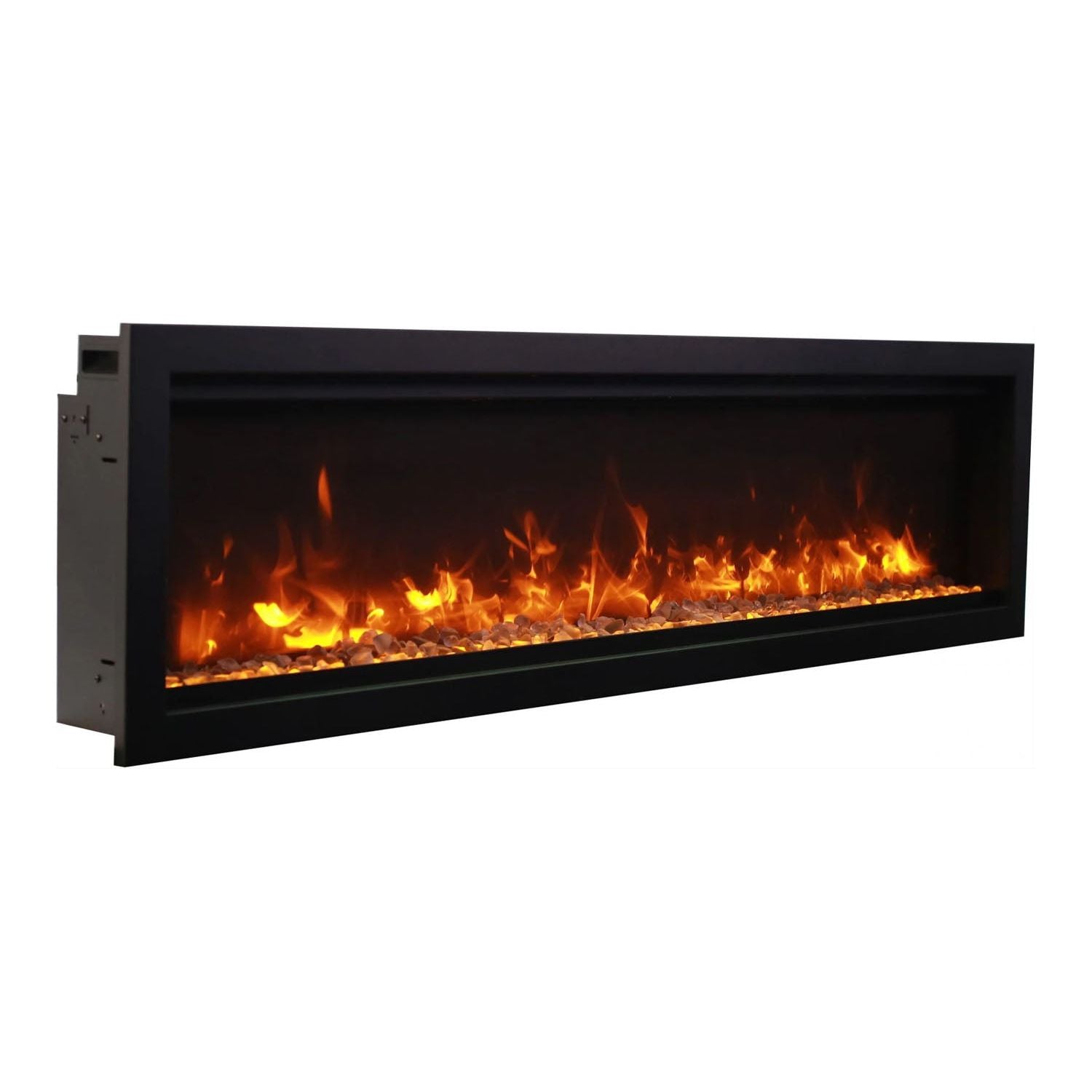Amantii Symmetry Bespoke 60'' Wall Mount / Recessed Linear Indoor/Outdoor Electric Fireplace DESIGN OPTION