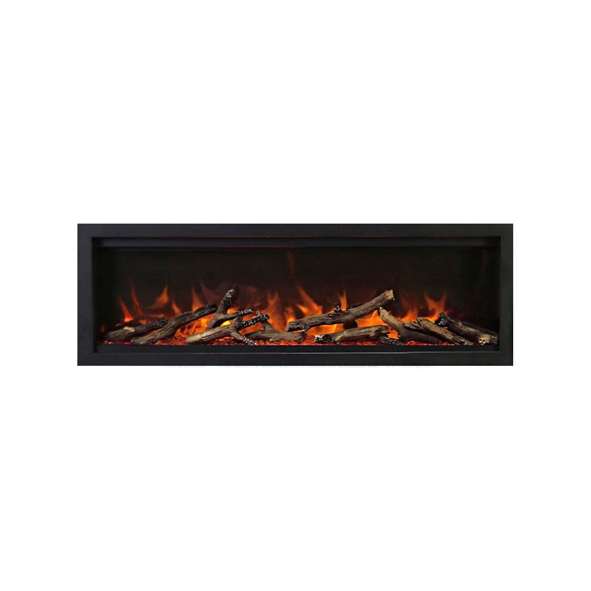 Amantii Symmetry Lumina 88'' Wall Mount / Recessed Smart Indoor/Outdoor Electric Fireplace DESIGN OPTION