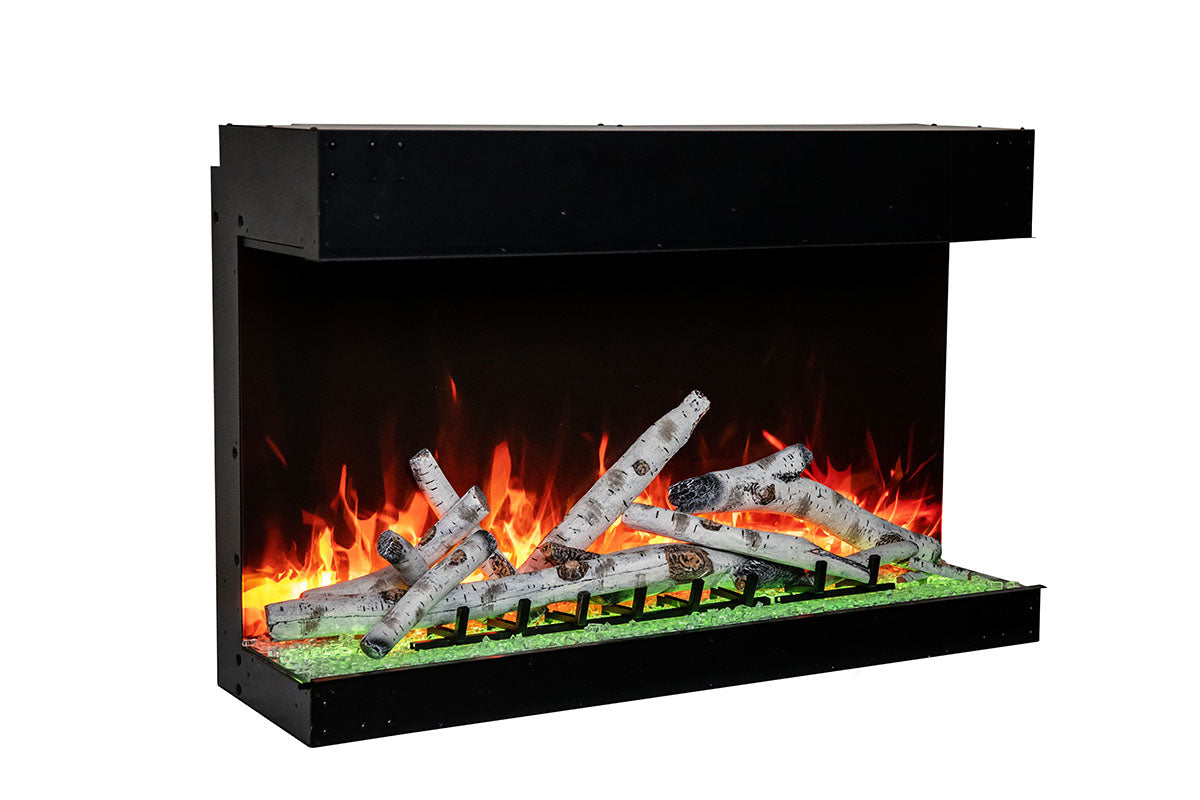 Amantii Tru View Bespoke 45-inch 3-Sided Built In Indoor/Outdoor Electric Fireplace