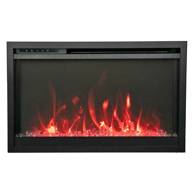 Amantii Traditional Extra Slim 30-Inch Smart Built-In Electric Firebox Insert FRONT VIEW