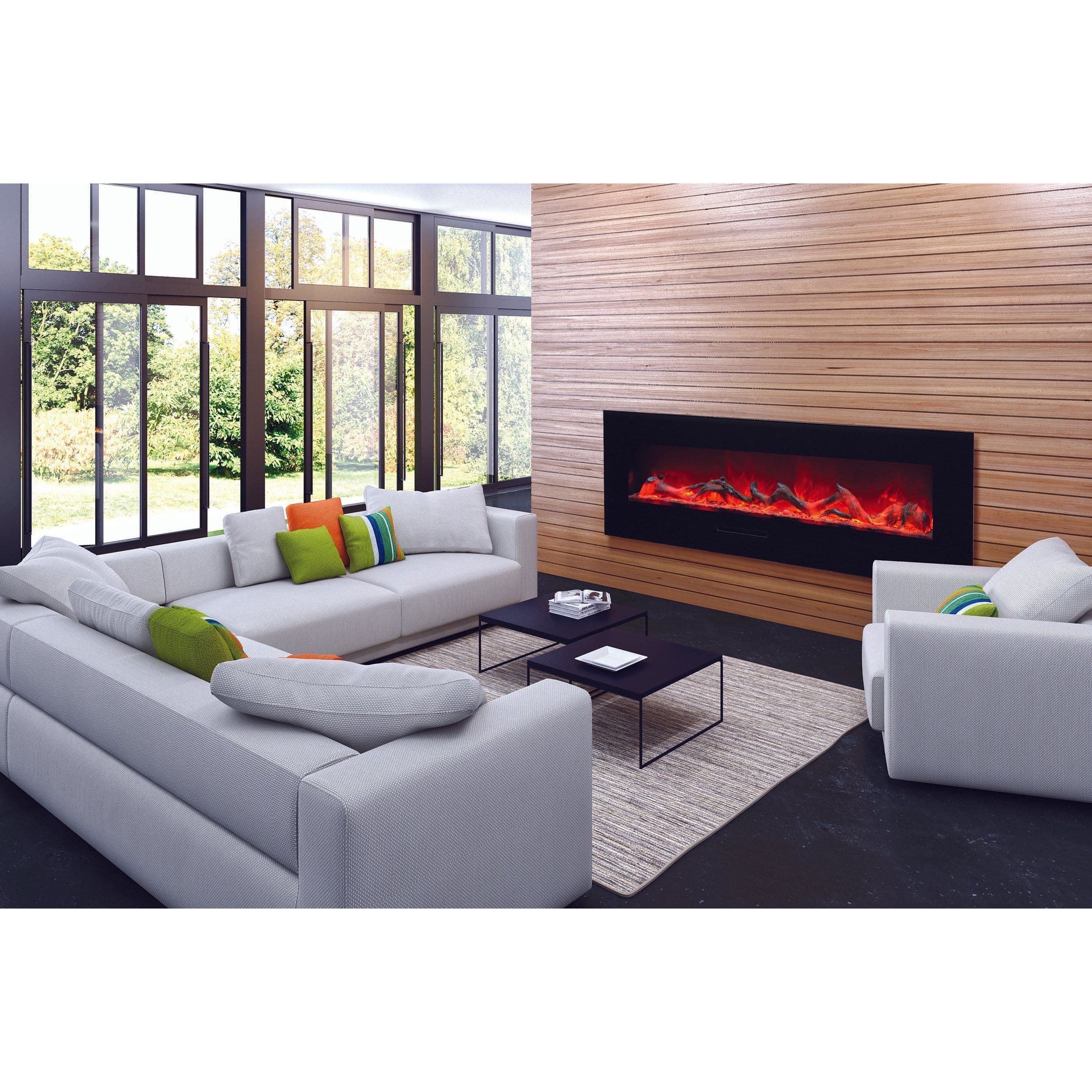 Amantii 81'' Wall Mount / Flush Mount Electric Fireplace SAMPLE PHOTO