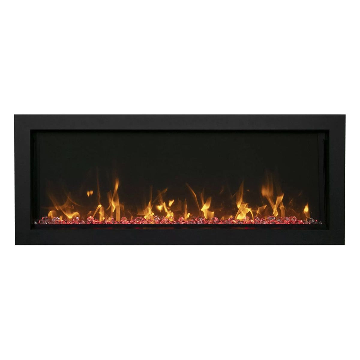 Amantii Panorama 30 inch Extra Slim Built-in Indoor/Outdoor Linear Electric Fireplace DESIGN OPTION