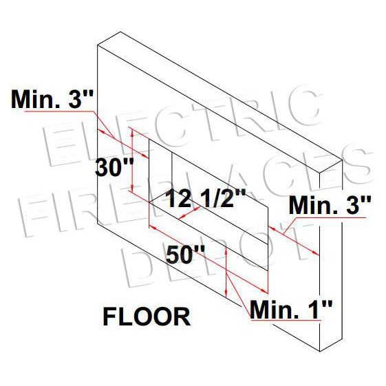 Amantii Panorama 50-inch Built-in Tall & Deep Indoor/Outdoor Linear Electric Fireplace