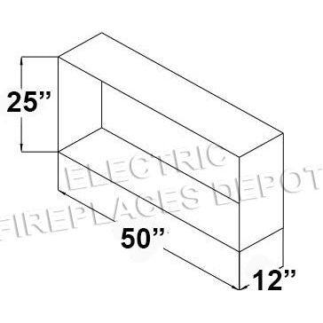Amantii Panorama 50-inch Deep Built-in Indoor/Outdoor Linear Electric Fireplace