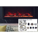 Amantii Panorama 60-inch Built-in Tall & Deep Indoor/Outdoor Linear Electric Fireplace DESIGN OPTION