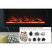 Amantii Panorama 60-inch Built-in Tall & Deep Indoor/Outdoor Linear Electric Fireplace DESIGN OPTION