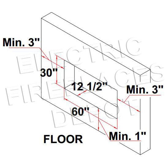 Amantii Panorama 60-inch Built-in Tall & Deep Indoor/Outdoor Linear Electric Fireplace