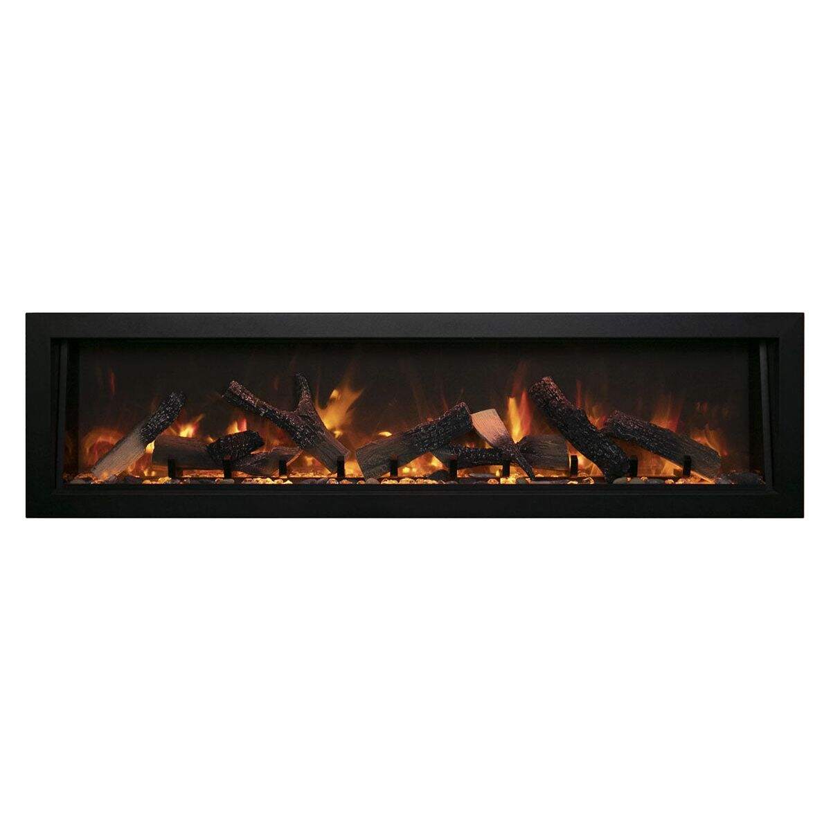 Amantii Panorama 60-inch Deep Built-in Indoor/Outdoor Linear Electric Fireplace SAMPLE PHOTO