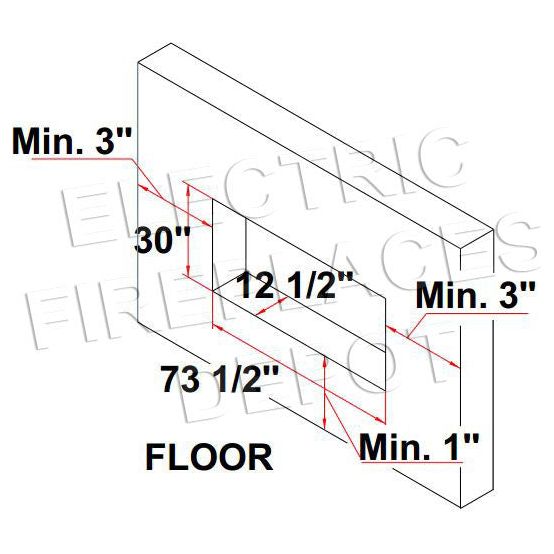 Amantii Panorama 72-inch Built-in Tall & Deep Indoor/Outdoor Linear Electric Fireplace