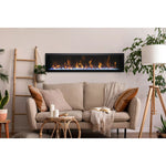 Amantii Panorama 72-inch Slim Built-in Indoor/Outdoor Linear Electric Fireplace