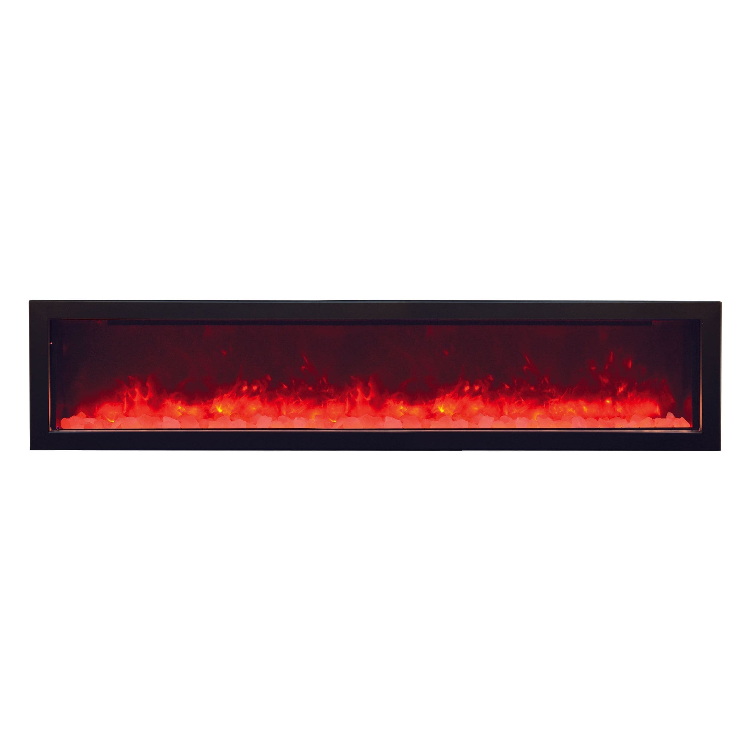 Amantii Panorama 88-inch Slim Built-in Indoor/Outdoor Linear Electric Fireplace FRONT VIEW