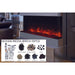 Amantii Panorama Tru View 40-inch 3-Sided View Built In Indoor/Outdoor Electric Fireplace