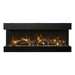 Amantii Panorama Tru View 40-inch 3-Sided View Built In Indoor/Outdoor Electric Fireplace FRONT VIEW