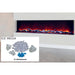 Amantii Panorama Tru View 72-inch 3-Sided View Built In Indoor/Outdoor Electric Fireplace