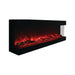 Amantii Panorama Tru View 72-inch 3-Sided View Built In Indoor/Outdoor Electric Fireplace FRONT AND SIDE VIEW