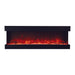 Amantii Panorama Tru View 72-inch 3-Sided View Built In Indoor/Outdoor Electric Fireplace FRONT VIEW