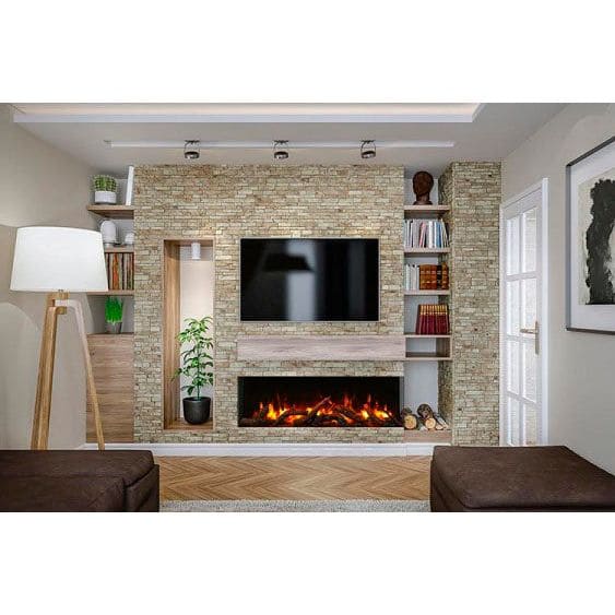 Amantii Panorama Tru View Extra Tall & Deep 40-inch 3-Sided Built In Indoor/Outdoor Electric Fireplace SMAPLE PHOTO