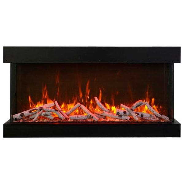 Amantii Panorama Tru View Extra Tall & Deep 50-inch 3-Sided Built In Indoor/Outdoor Electric Fireplace FRONT VIEW
