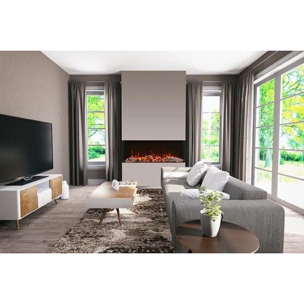 Amantii Panorama Tru View Extra Tall & Deep 60-inch 3-Sided Built In Indoor/Outdoor Electric Fireplace SAMPLE PHOTO