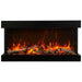 Amantii Panorama Tru View Extra Tall & Deep 88-inch 3-Sided Built In Indoor/Outdoor Electric Fireplace