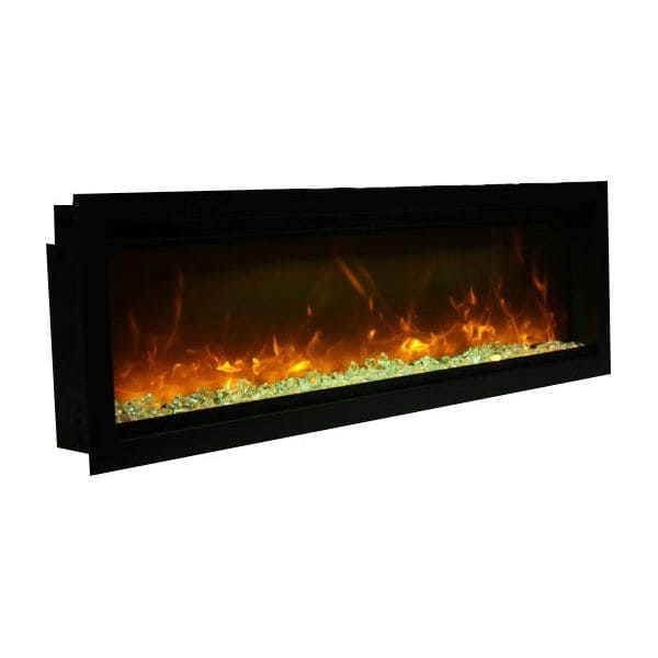 Amantii Symmetry 100'' Recessed Linear Indoor/Outdoor Electric Fireplace