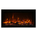 Amantii Symmetry 34'' Extra Tall & Deep Recessed Linear Indoor/Outdoor Electric Fireplace FRONT VEW